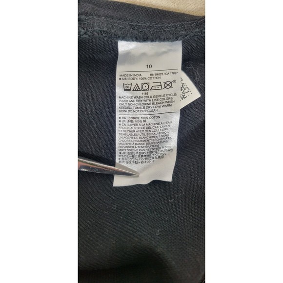 Banana Republic Women's Twill Utility Mini Skirt Black Cotton Size 10 Pocket NWT - Picture 10 of 14